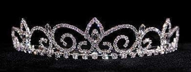 Royal Regent Crystal Rhinestone 1" Silver Tiara