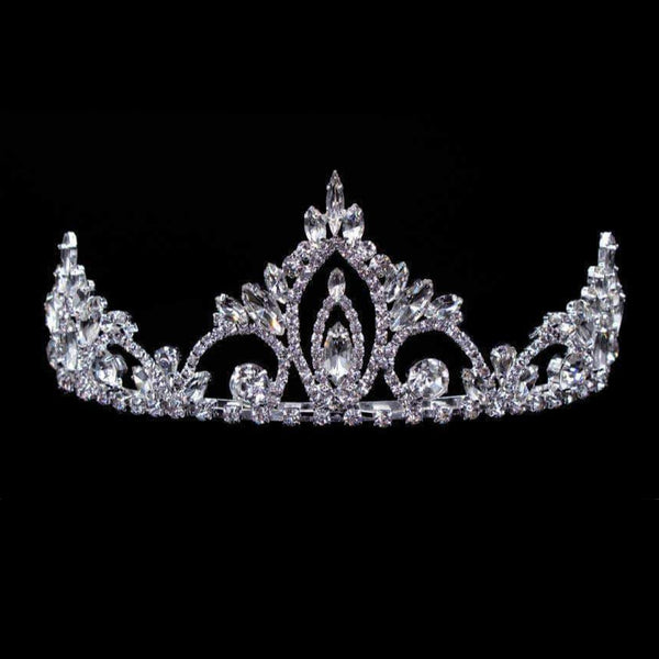 Pageant Prime Crystal Rhinestone 2.5" Silver Tiara