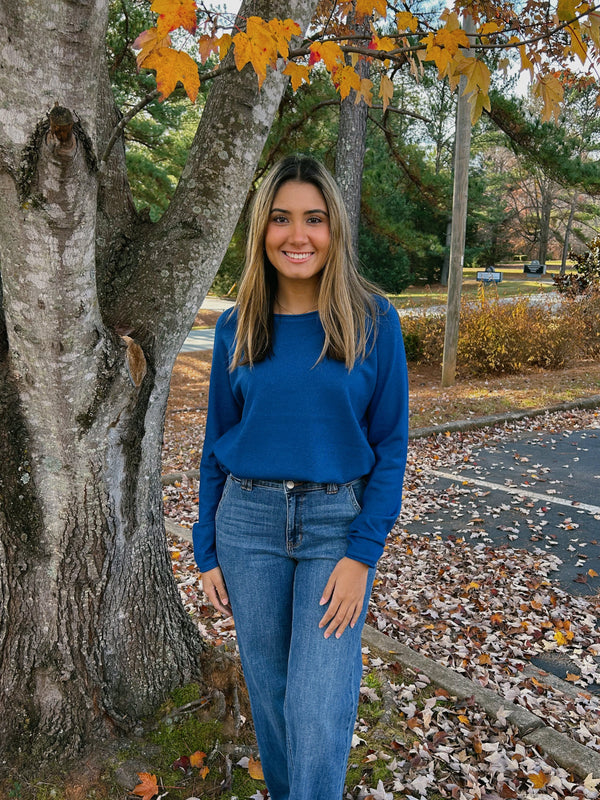 Just A Feeling Sweater - Mauve or Classic Blue