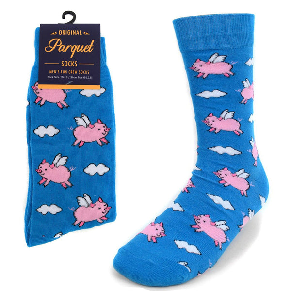 Men's Novelty Socks - When Pigs Fly