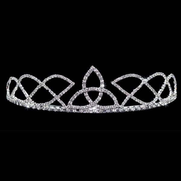 Trinity Crystal Rhinestone Silver Tiara