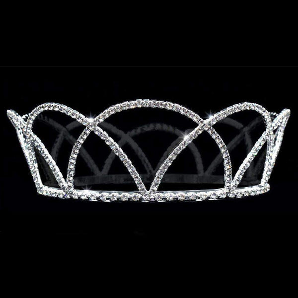 Elizabethian Crystal Rhinestone Silver Crown