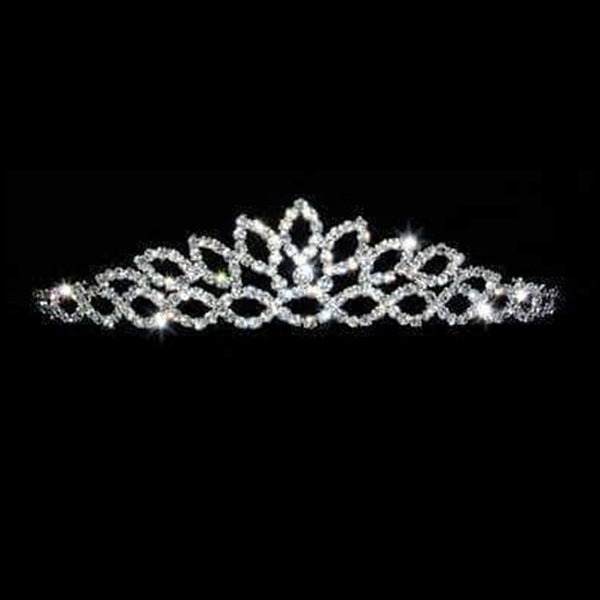 Sunset at Sea Crystal Rhinestone 1.5" Silver Tiara