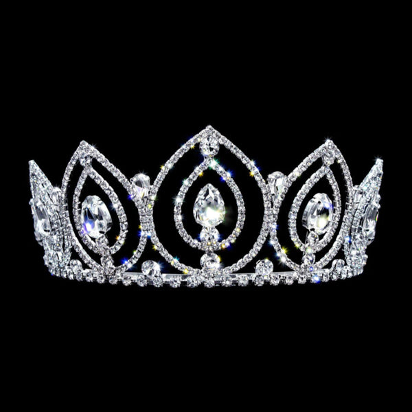 Glacier Queen Crystal Rhinestone Silver Tiara