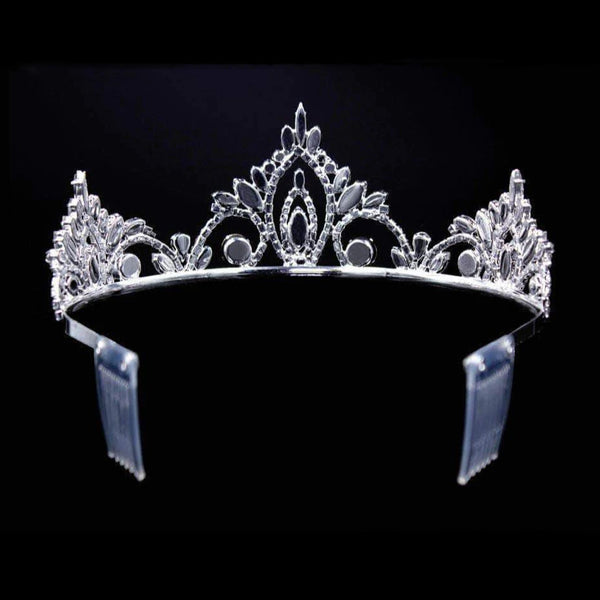 Pageant Prime Crystal Rhinestone 2.5" Silver Tiara
