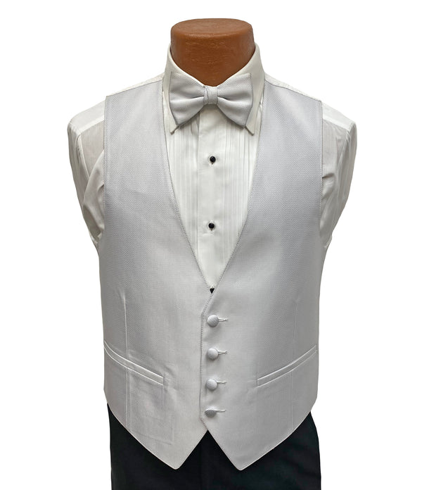 Flow 'Dynasty' Men's Fullback Vest  - White