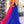 CLARISSE 810757 Fuchsia Lace and Tulle Corset Illusion Bodice A-Line Dress with Slit - Size 14