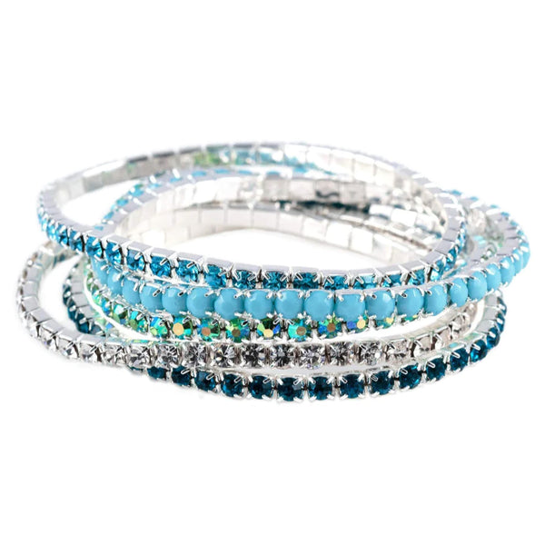 Evening Breeze 5 Pc Stretch Buncher Bracelets