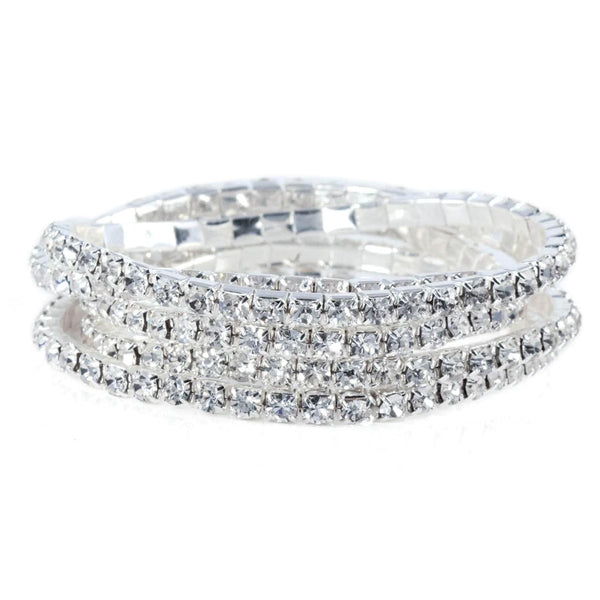 5 Piece Color Coordinated Stretch Buncher Bracelets