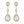 Allure Rhinestone Drop Earrings - 5 Colors