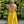ALYCE Paris 1626 Bright Yellow Satin A-Line Dress - Size 6