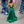 ALYCE Paris 1750 Emerald Green A-Line Dress with Pockets
