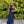 ALYCE Paris 60160 Navy Blue Halter Chiffon Dress