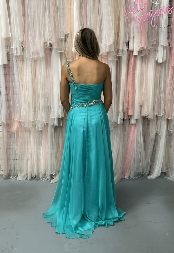 Alyce Paris 6278 Soft Jade Sweetheart Chiffon A-Line Dress