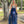 ALYCE Paris 6440 Navy Silver Sequin Chiffon Dress