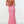 Alyce Paris 61150 Neon Pink Sequin Ruched Fit-n-Flare Dress with Train - Size 4
