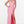 Alyce Paris 61150 Neon Pink Sequin Ruched Fit-n-Flare Dress with Train - Size 4