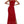 Alyce Paris 61183 Red Asymmetrical One Shoulder Plush Sequin Dress with Slit - Size 12
