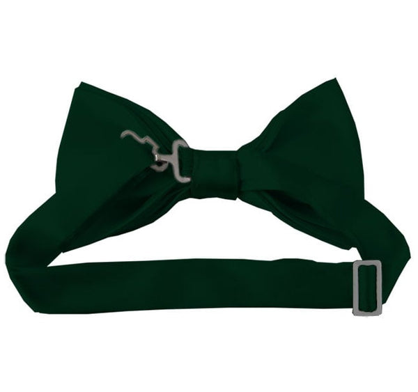 New Solid Satin Pretied Bow Ties - Peach