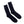 Men's Black Solid Crew Dress Socks