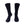 Men's Black Solid Crew Dress Socks