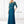 Cameron Blake 114657 Teal Scoop Neck 3/4 Sleeve Chiffon A-Line Dress - Size 20