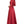 Cecilia Couture 1845 Burgundy Satin A-Line Dress with Lace Sleeves - Size 4