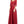 Cecilia Couture 1845 Burgundy Satin A-Line Dress with Lace Sleeves - Size 4