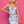 CLARISSE 30345 Light Blue Multi Floral Sequin Cocktail Dress - Size 0