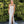 CLARISSE 8213 Silver Fitted Shimmer Dress with High Slit - Size 10