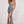 Colette 2073 Steel Silver Fitted Sequin Dress with Slit - Size 6
