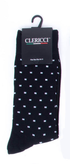 Fancy Pattern Dress Socks - Black, Blue, Grey, White Designs