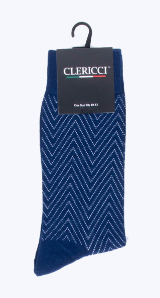 Fancy Pattern Dress Socks - Black, Blue, Grey, White Designs