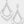 Oversized Cut Out Teardrop Cluster Vine Evening Earrings