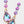 Triple Stone Teardrop Link Dangle Evening Earrings