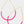 Beaded Open Teardrop Earrings - Light Blue or Fuchsia Pink