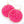 Faceted Beaded Round Dangle Earrings - White or Hot Pink