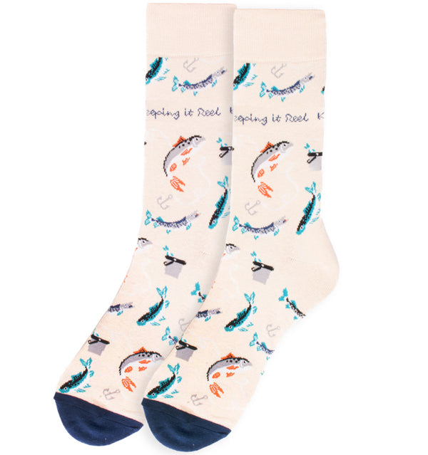 Men's Novelty Socks - Fishing