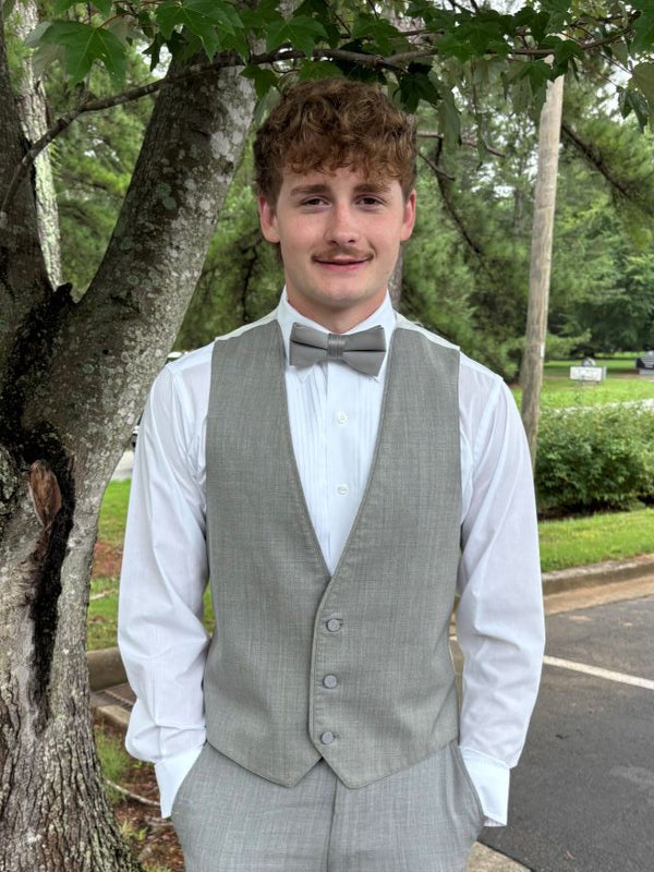Heather Grey Allure Light Gray Tuxedo / Suit Matching Vest Only
