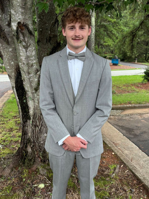 Heather Gray Allure Light Grey Tuxedo / Suit Grey Vest