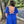Under The Stars Royal Blue Midi Dress with Tie Back - Small