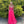 FLAIR PROM 24743 Fuchsia A-Line Tulle Dress with Slit - Size 10