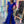 Ava Presley 38892 Royal Blue Sequin Fitted Dress with Slit - Size 6