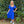 Under The Stars Royal Blue Midi Dress with Tie Back - Small