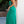 JOVANI 38330 Green Stretch Satin Sheath Dress with Corset Look Wrap Bodice and Slit