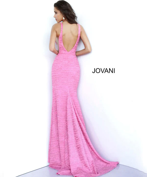 Jovani Style In 02472 Hot Pink Back