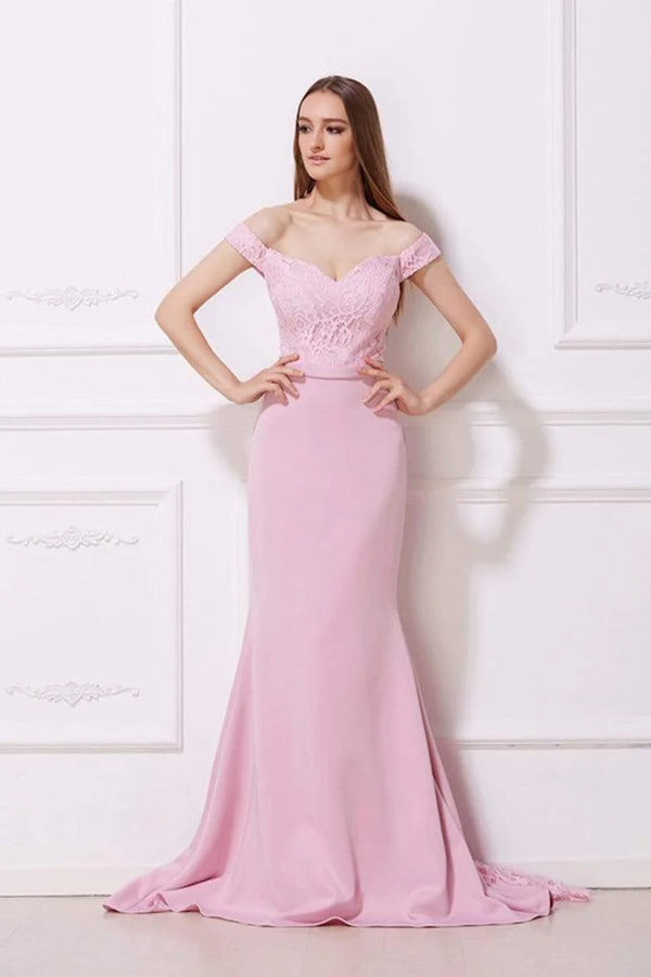 J'Adore 12001 Orchid Off the Shoulder Fit-n-Flare Dress - Size 10