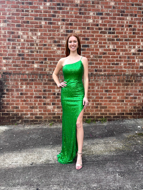 Jovani Style 08218 In Emerald Green Front View