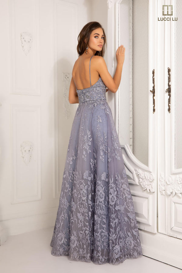 Lucci Lu Style 8027 Periwinkle Back