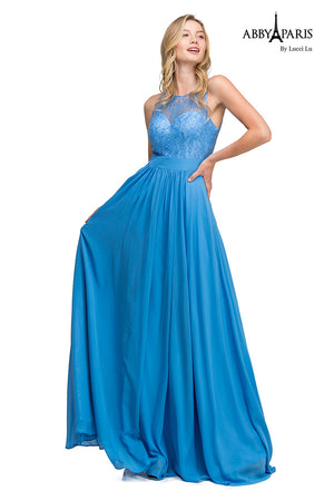 Lucci Lu style 93065 dress in Periwinkle 